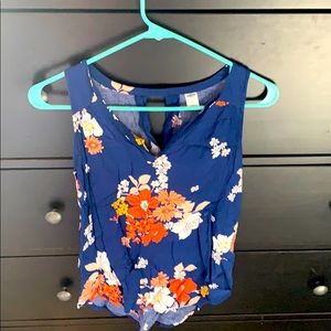 Floral lightweight tank